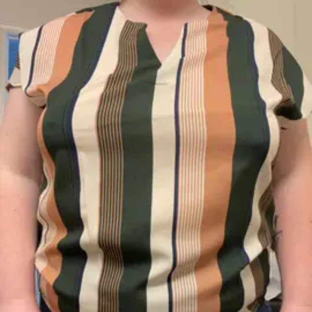 Casual Split Crew Neck Summer Shirt